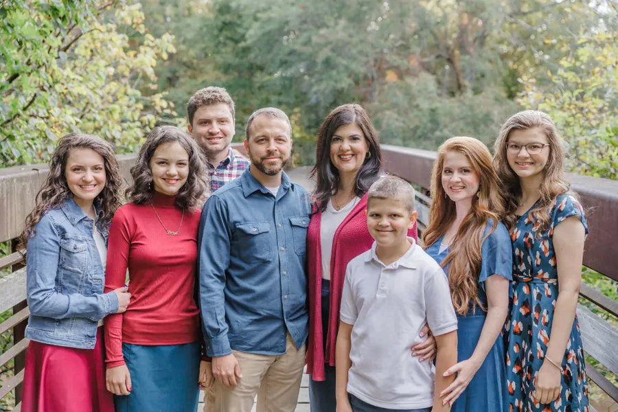 Pastor Adam Wood and his family